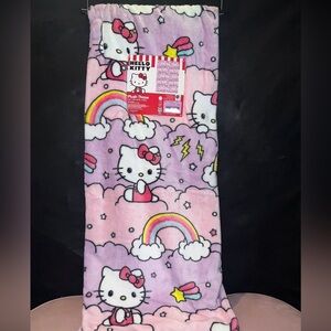 Hello Kitty purple rainbow blanket